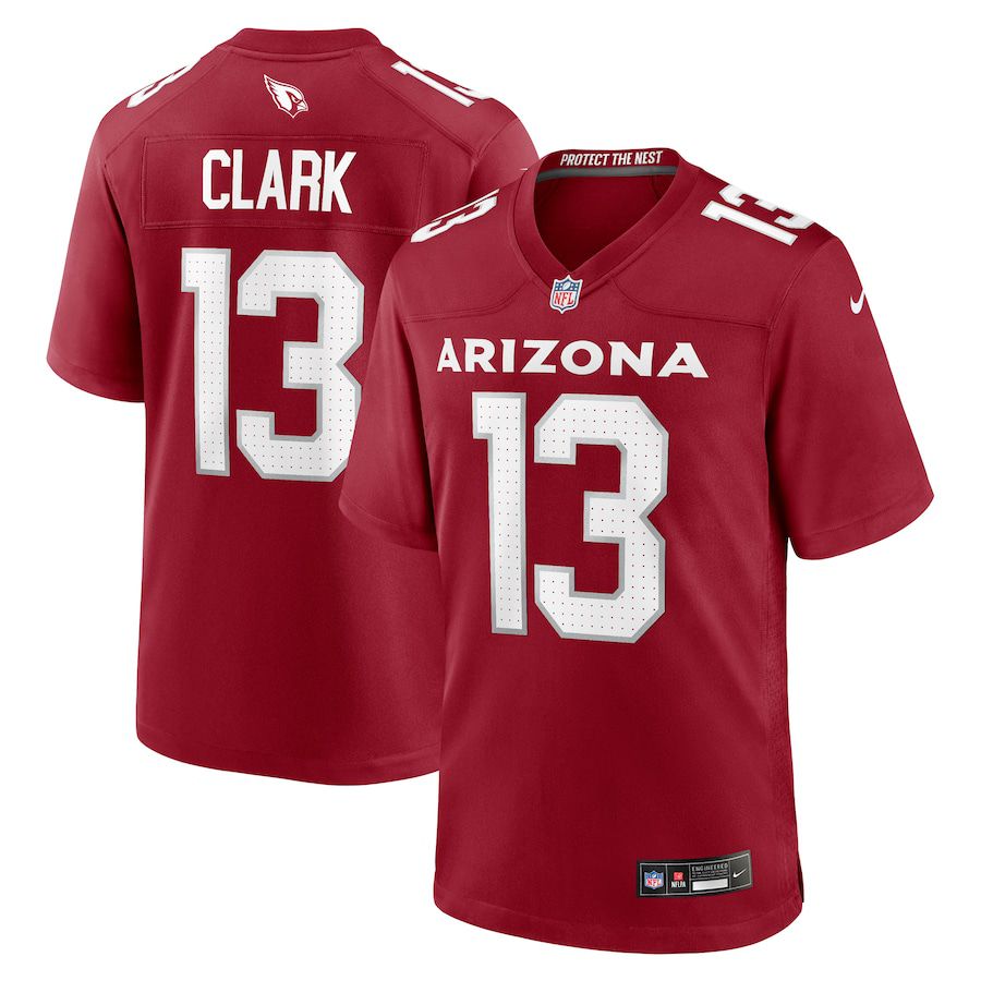 Men Arizona Cardinals #13 Kei Trel Clark Nike Cardinal Game NFL Jersey->cincinnati bengals->NFL Jersey